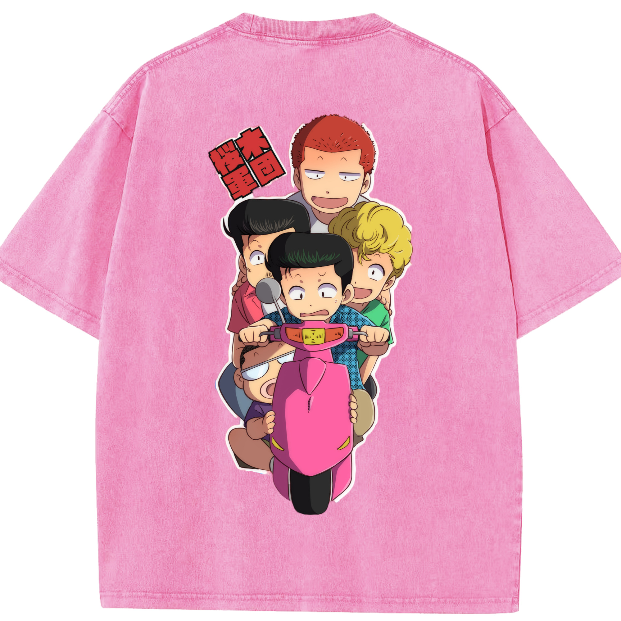 （画像用） SLAM DUNK／スラムダンク 綿100% ヴィンテージ風 半袖Tシャツ（背面プリント）